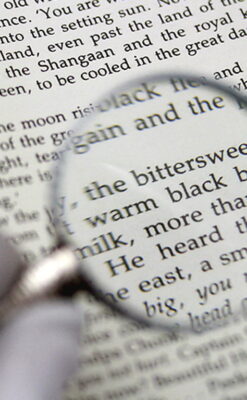 虫眼鏡とレターオープナー-A0190-5