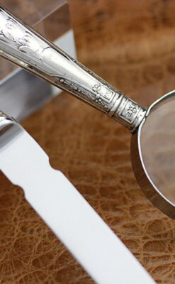 虫眼鏡とレターオープナー-A0190-8