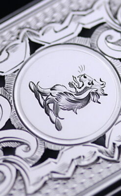 銀とガラスの小物入れ-A0197-4