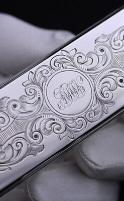 銀とガラスの小物入れ-A0198-2