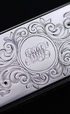 銀とガラスの小物入れ-A0198-3