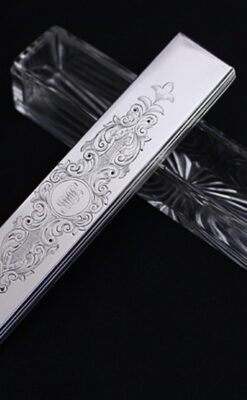 銀とガラスの小物入れ-A0198-7