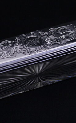 銀とガラスの小物入れ-A0198-9