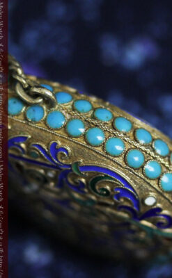 七宝焼きの香水ボトル-A0204-11