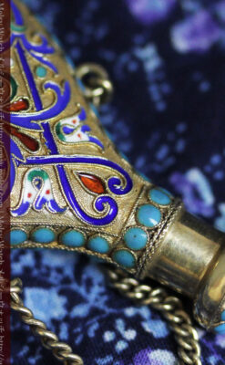 七宝焼きの香水ボトル-A0204-6