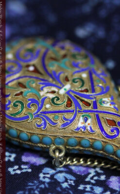 七宝焼きの香水ボトル-A0204-7