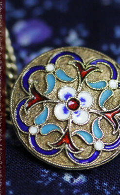 七宝焼きの香水ボトル-A0204-8