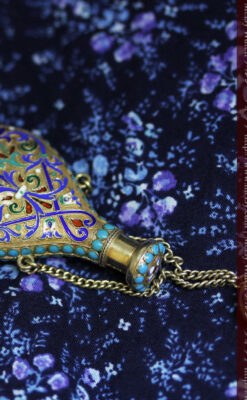 七宝焼きの香水ボトル-A0204-9