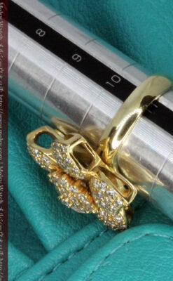 84石のダイヤモンドと18金の花の指輪-A0205-11