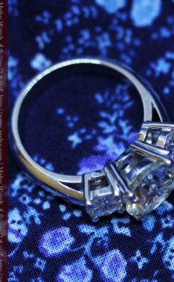 大粒のダイヤモンドと18金の指輪-A0207-10