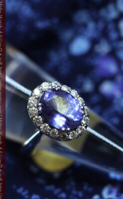 ★青星さま専用　18金5.8g　大粒サファイア2ct/ダイヤ0.45ct　リング ☆青星さま専用 18金5.8g 大粒サファイア2ct/ダイヤ0.45ct
