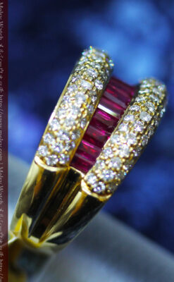 ルビーとダイヤモンドの18金指輪-A0210-10