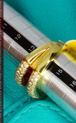 ルビーとダイヤモンドの18金指輪-A0210-13