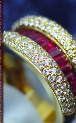 ルビーとダイヤモンドの18金指輪-A0210-3