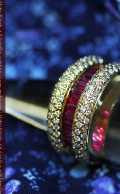 ルビーとダイヤモンドの18金指輪-A0210-6