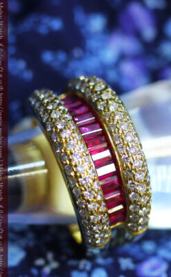 ルビーとダイヤモンドの18金指輪-A0210-7