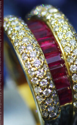 ルビーとダイヤモンドの18金指輪-A0210-8