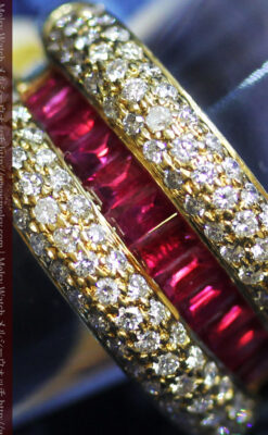 ルビーとダイヤモンドの18金指輪-A0210-9