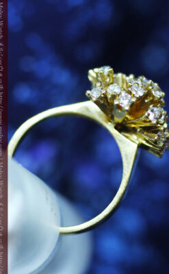 27石のダイヤモンドが輝くオーストリアの金無垢指輪-A0212-10