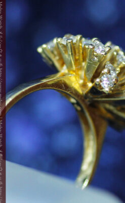 27石のダイヤモンドが輝くオーストリアの金無垢指輪-A0212-11