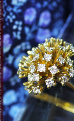 27石のダイヤモンドが輝くオーストリアの金無垢指輪-A0212-5