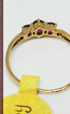 ルビーとダイヤモンドの金無垢指輪-A0217-5