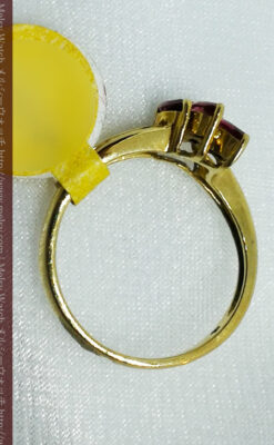 ルビーとダイヤモンドの金無垢指輪-A0218-4