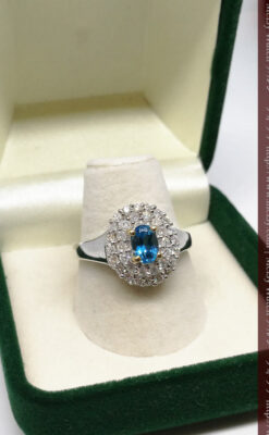 トルマリンとダイヤモンドの金無垢指輪-A0221-3