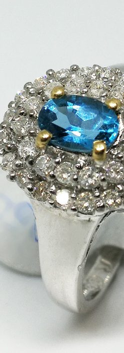 トルマリンとダイヤモンドの金無垢指輪-A0221-6