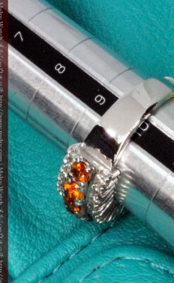 シトリンとダイヤモンドの金無垢指輪-A0223-6