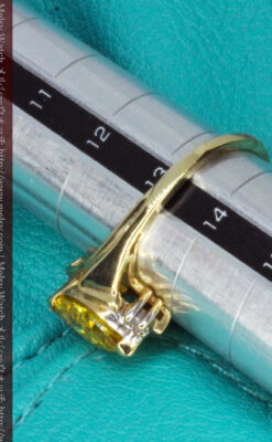 ゴールデンジルコニアの金無垢指輪-A0224-5