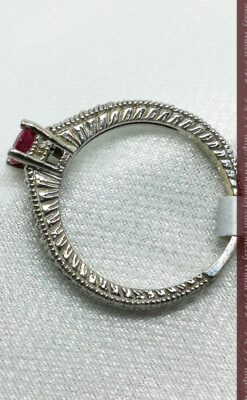 ピジョンブラッドのルビーとダイヤモンドの金無垢指輪-A0226-5