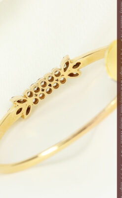 22石のダイヤモンドの18金バングル・ブレスレット-A0232-10