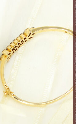 22石のダイヤモンドの18金バングル・ブレスレット-A0232-9