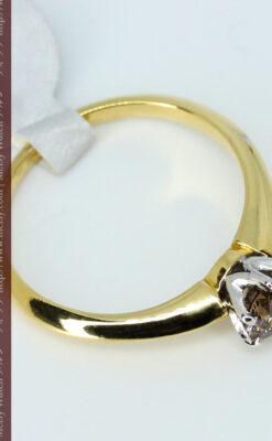 コニャックダイヤモンド・18金リング-A0236-6