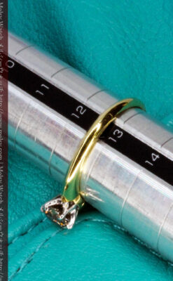 コニャックダイヤモンド・18金リング-A0236-8