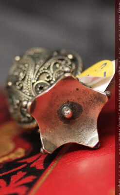 キリストのエナメル画・アンティーク銀無垢祭壇-A0240-11