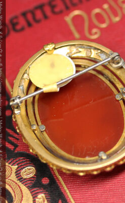 金無垢アンティークカメオ-A0241-11