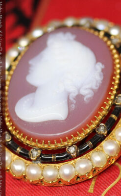 金無垢アンティークカメオ-A0241-5