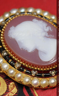 金無垢アンティークカメオ-A0241-6