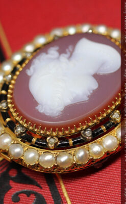 金無垢アンティークカメオ-A0241-8