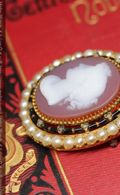 金無垢アンティークカメオ-A0241-9