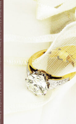 2.5カラットのダイヤモンド18金リング-A0243-3