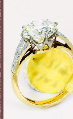 2.5カラットのダイヤモンド18金リング-A0243-5