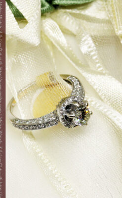 0.8カラットのダイヤモンド18金リング-A0246-2