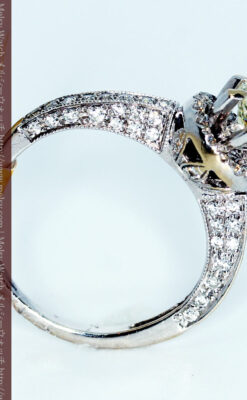 0.8カラットのダイヤモンド18金リング-A0246-4