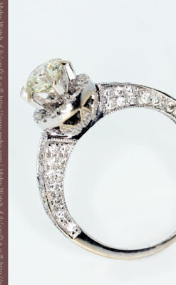 0.8カラットのダイヤモンド18金リング-A0246-5