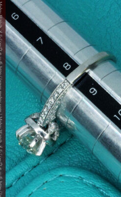 0.8カラットのダイヤモンド18金リング-A0246-8