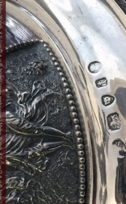 英国ビクトリア朝期の豪華な銀のアンティーク燭台 蝋燭7本立て【1874年製】-A0252-19