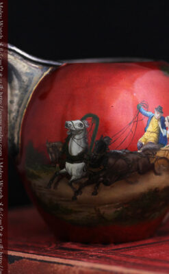 ロシア帝国時代の銀のティーポット3点セット 皇帝御用達モロゾフ製【1900年頃】-A0272-16